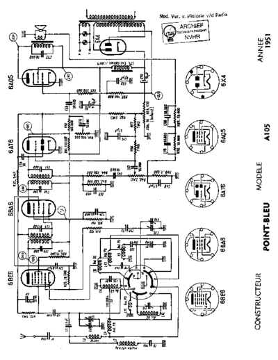 POINT BLEU PointBleu A105  . Rare and Ancient Equipment POINT BLEU Audio A105 PointBleu_A105.pdf