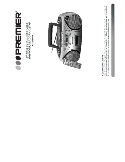 PREMIER SX-2556DU DVD-CD-Radio Cassette user sch  . Rare and Ancient Equipment PREMIER Audio SX-2556DU Premier_SX-2556DU_DVD-CD-Radio_Cassette_user_sch.pdf