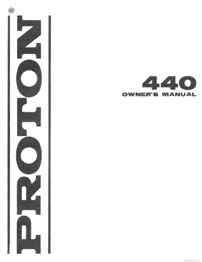 PROTON hfe proton 440 en  . Rare and Ancient Equipment PROTON Audio 440 hfe_proton_440_en.pdf