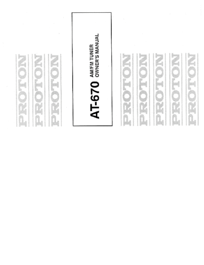 PROTON hfe proton at-670 en  . Rare and Ancient Equipment PROTON Audio AT-670 hfe_proton_at-670_en.pdf