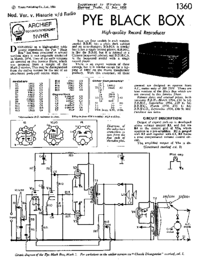 PYE (GB) Pye BlackBoxII  . Rare and Ancient Equipment PYE (GB) Pye_BlackBoxII.pdf