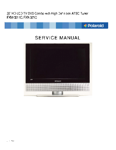 POLAR fxm 3211c 321c service manual 20060823 740  . Rare and Ancient Equipment POLAR POLAROID LCD fxm_3211c_321c_service_manual_20060823_740.pdf