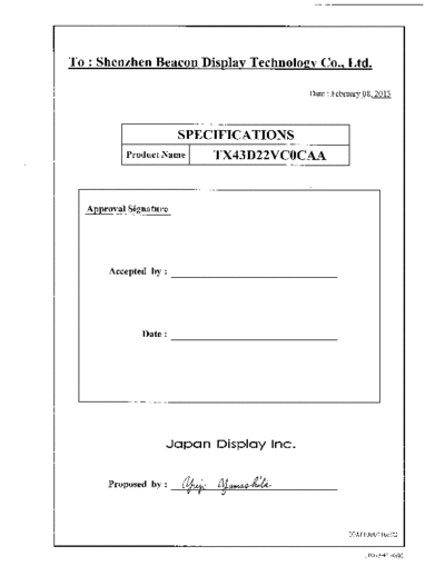 . Various Panel JDI TX43D22VC0CAA 0 [DS]  . Various LCD Panels Panel_JDI_TX43D22VC0CAA_0_[DS].pdf