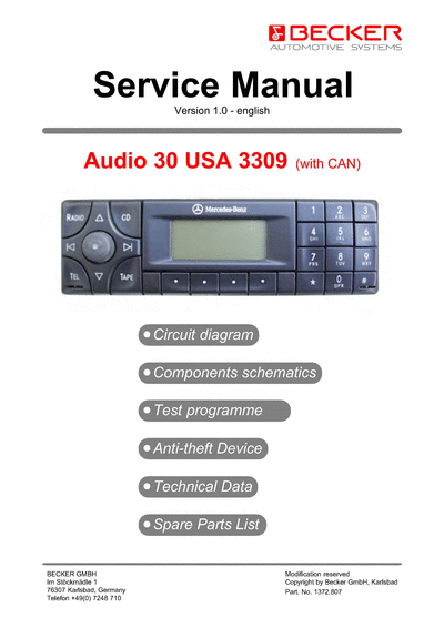 BECKER 30 USA 3309 SM  BECKER 30 USA 3309 30_USA_3309_SM.djvu