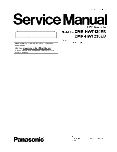 panasonic dsd1305008ce  panasonic Audio DMR-HWT130EB Service Manual dsd1305008ce.pdf