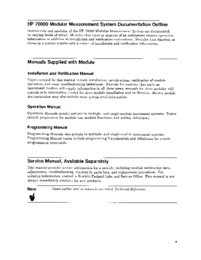 Agilent HP 70904A - Service Guide  Agilent HP 71209A Series System Folder HP 70904A - Service Guide.pdf