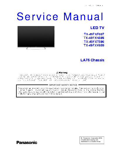 panasonic PCZ1804038CE  panasonic LCD TX-49FXN688 service manual PCZ1804038CE.pdf