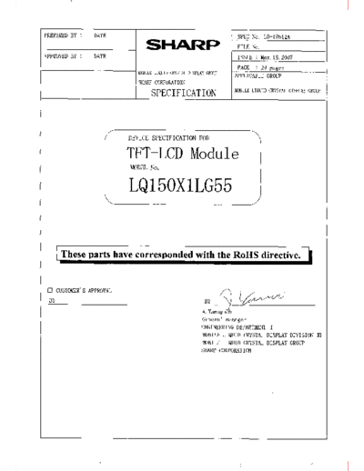 . Various Panel SHARP LQ150X1LG55 0 [DS]  . Various LCD Panels Panel_SHARP_LQ150X1LG55_0_[DS].pdf