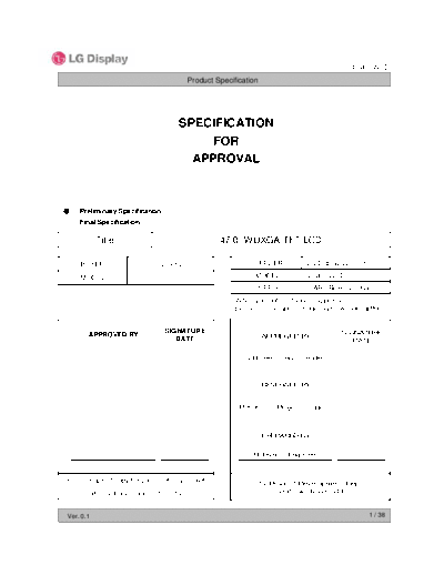 . Various Panel LG-Philips LCD LC470WUD-SAB1 0 [DS]  . Various LCD Panels Panel_LG-Philips_LCD_LC470WUD-SAB1_0_[DS].pdf