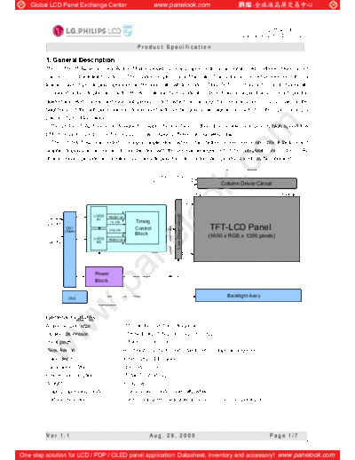 . Various Panel LG-Philips LCD LP150U1-A2 0 [DS]  . Various LCD Panels Panel_LG-Philips_LCD_LP150U1-A2_0_[DS].pdf