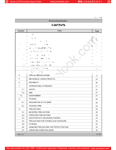 . Various Panel LG Display LC420DUN-SEU1 0 [DS]  . Various LCD Panels Panel_LG_Display_LC420DUN-SEU1_0_[DS].pdf