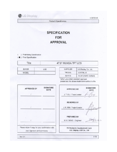 . Various Panel LG Display LC470EUS-SCA1 0 [DS]  . Various LCD Panels Panel_LG_Display_LC470EUS-SCA1_0_[DS].pdf