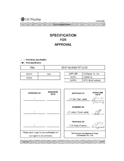 . Various Panel LG Display LC500EUD-FFF3 0 [DS]  . Various LCD Panels Panel_LG_Display_LC500EUD-FFF3_0_[DS].pdf