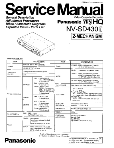 panasonic 803012 TOP  panasonic Video NV-SD430 Viewing PDF_VIEW_DATA EU NV-SD430RG SVC 803012_TOP.pdf