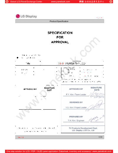 . Various Panel LG Display LC550EUD-SDA1 2 [DS]  . Various LCD Panels Panel_LG_Display_LC550EUD-SDA1_2_[DS].pdf