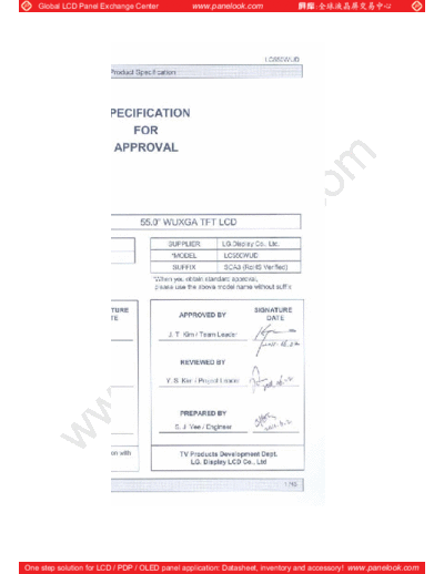 . Various Panel LG Display LC550WUD-SCA3 0 [DS]  . Various LCD Panels Panel_LG_Display_LC550WUD-SCA3_0_[DS].pdf