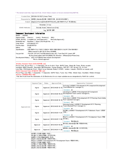 . Various Panel LG Display LM215WF4-TLJ1 0 [DS]  . Various LCD Panels Panel_LG_Display_LM215WF4-TLJ1_0_[DS].pdf