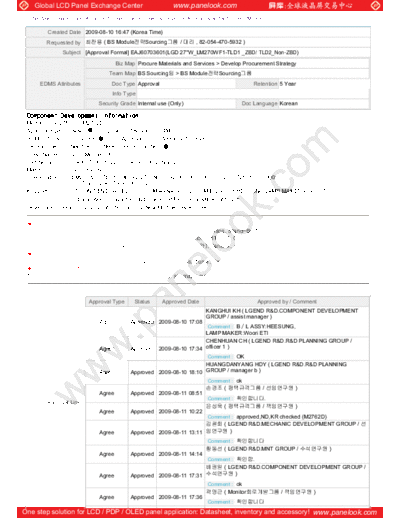 . Various Panel LG Display LM270WF1-TLD1 0 [DS]  . Various LCD Panels Panel_LG_Display_LM270WF1-TLD1_0_[DS].pdf