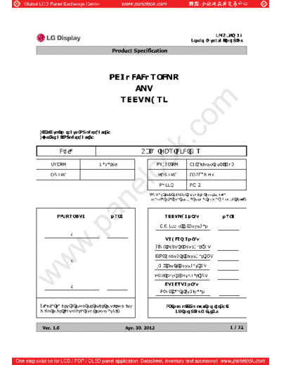 . Various Panel LG Display LM270WQ1-SLC2 0 [DS]  . Various LCD Panels Panel_LG_Display_LM270WQ1-SLC2_0_[DS].pdf