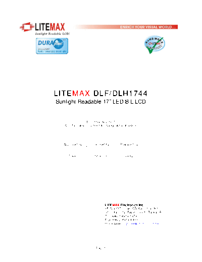 . Various Panel LiteMax DLF1744 0 [DS]  . Various LCD Panels Panel_LiteMax_DLF1744_0_[DS].pdf