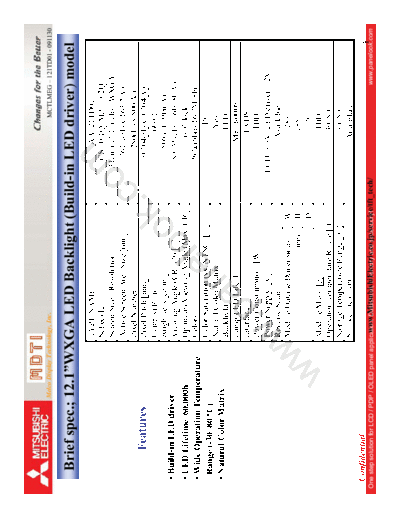 . Various Panel Mitsubishi AA121TD01 0 [DS]  . Various LCD Panels Panel_Mitsubishi_AA121TD01_0_[DS].pdf