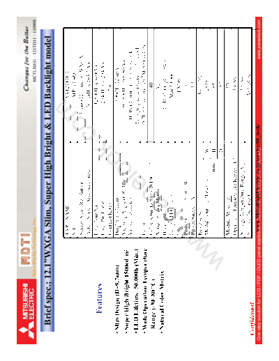 . Various Panel Mitsubishi AA121TD11 1 [DS]  . Various LCD Panels Panel_Mitsubishi_AA121TD11_1_[DS].pdf