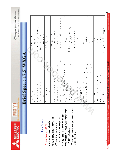 . Various Panel Mitsubishi AA175TB01 1 [DS]  . Various LCD Panels Panel_Mitsubishi_AA175TB01_1_[DS].pdf