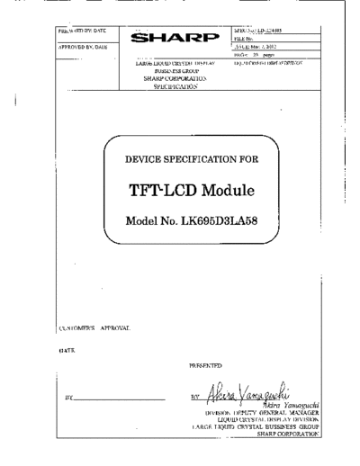 . Various Panel SHARP LK695D3LA58 1 [DS]  . Various LCD Panels Panel_SHARP_LK695D3LA58_1_[DS].pdf