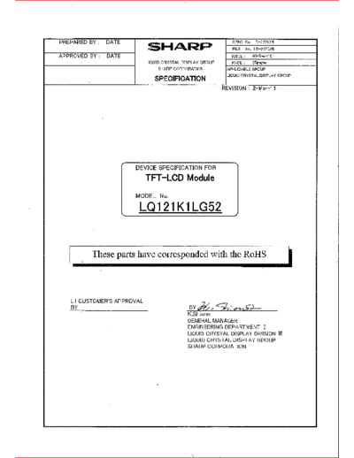 . Various Panel SHARP LQ121K1LG52 0 [DS]  . Various LCD Panels Panel_SHARP_LQ121K1LG52_0_[DS].pdf
