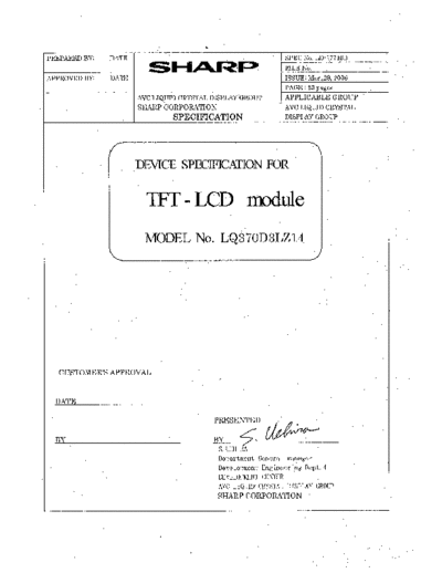 . Various Panel SHARP LQ370D3LZ14A 0 [DS]  . Various LCD Panels Panel_SHARP_LQ370D3LZ14A_0_[DS].pdf