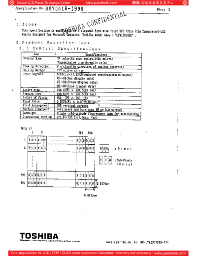 . Various Panel TOSHIBA LTM12C268E 0 [DS]  . Various LCD Panels Panel_TOSHIBA_LTM12C268E_0_[DS].pdf