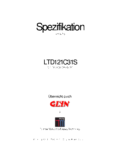 . Various Panel Toshiba Matsushita LTD121C31S 0 [DS]  . Various LCD Panels Panel_Toshiba_Matsushita_LTD121C31S_0_[DS].pdf