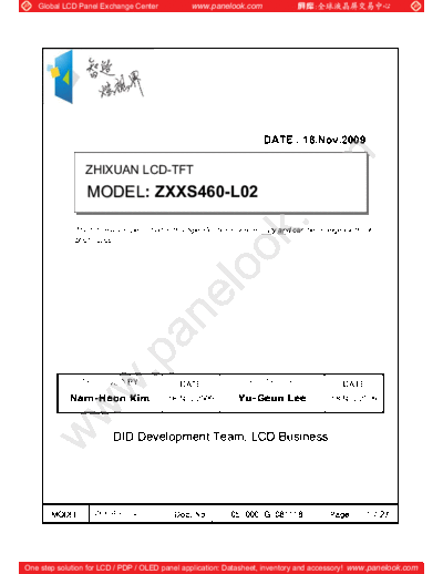 . Various Panel ZHIXUAN ZXXS460-L02 0 [DS]  . Various LCD Panels Panel_ZHIXUAN_ZXXS460-L02_0_[DS].pdf