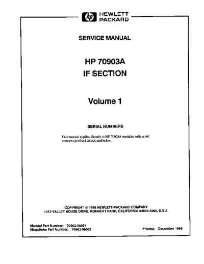 Agilent HP 70903A - Service  Agilent HP 71209A Series System Folder HP 70903A - Service.pdf