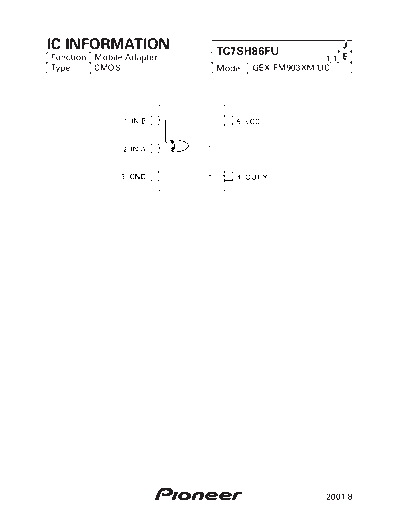 Pioneer TC7SH86FU  Pioneer DVD pioneer cd IC_pdf TC7SH86FU.pdf
