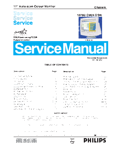 Philips cover  Philips Monitor Monitor CD 2001[1].part02 Monitor CD 2001 E-MANUALS Philips crt 107b2 cover.pdf