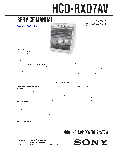 panasonic sony hcd-rxd7av  panasonic Fax KXFM90PDW Viewing SGML_VIEW_DATA EU KX-FM90PD-W SVC Audio sony_hcd-rxd7av.pdf