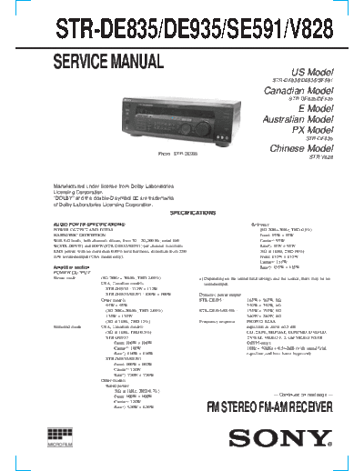 panasonic str-de835 935 se591 v828 416  panasonic Fax KXFM90PDW Viewing SGML_VIEW_DATA EU KX-FM90PD-W SVC Audio str-de835_935_se591_v828_416.pdf