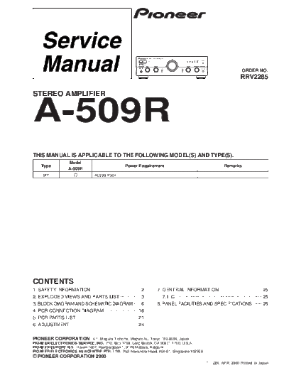 panasonic A-509R RRV2285  panasonic Fax KXFM90PDW Viewing SGML_VIEW_DATA EU KX-FM90PD-W SVC Audio A-509R A-509R_RRV2285.pdf