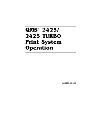Konica Minolta Konica Minolta QMS 2425 Print System Operation  Konica Minolta Konica Minolta QMS 2425 Print System Operation.pdf