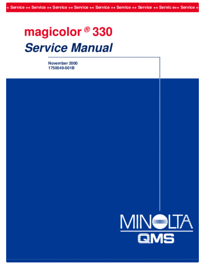 Konica Minolta Konica Minolta QMS magicolor 330 Service Manual  Konica Minolta Konica Minolta QMS magicolor 330 Service Manual.pdf