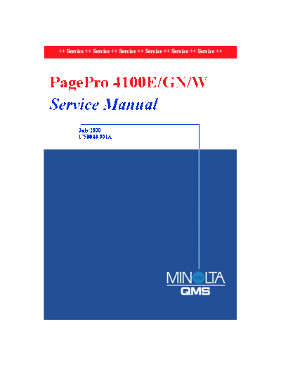 Konica Minolta Konica Minolta QMS pagepro 4100 Service Manual  Konica Minolta Konica Minolta QMS pagepro 4100 Service Manual.pdf