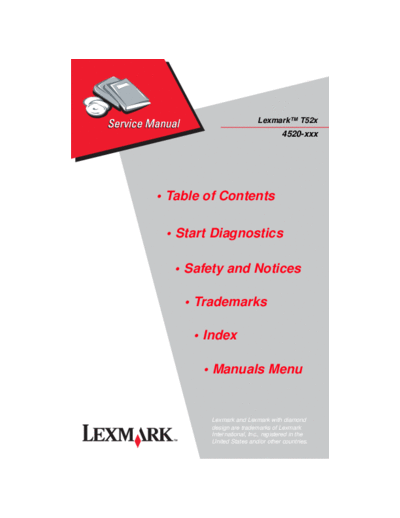Lexmark Lexmark 4520 T52x Service Manual  Lexmark Lexmark 4520 T52x Service Manual.pdf