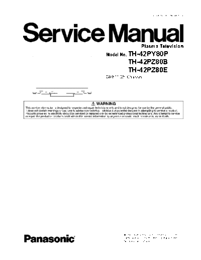 panasonic GPF11DE TH-42PY80P TH-42PZ80B TH-42PZ80E  panasonic PDP GPF11DE TH-42PY80P TH-42PZ80B TH-42PZ80E.pdf