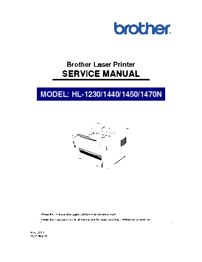 Brother Brother HL-1230. 1440, 1450. 1470n Service Manual  Brother Brother HL-1230. 1440, 1450. 1470n Service Manual.pdf