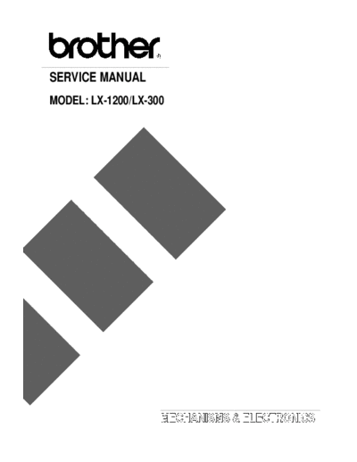 Brother Brother LX 300, 1200 Service Manual  Brother Brother LX 300, 1200 Service Manual.pdf