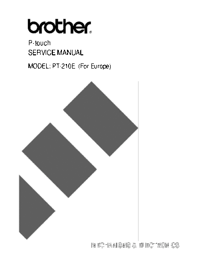 Brother Brother PT-210e Service Manual  Brother Brother PT-210e Service Manual.pdf