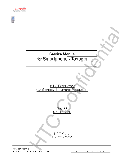 HTC HTC Tanager Service Manual Rev1.4 ENG  HTC HTC_Tanager_Service_Manual_Rev1.4_ENG.pdf
