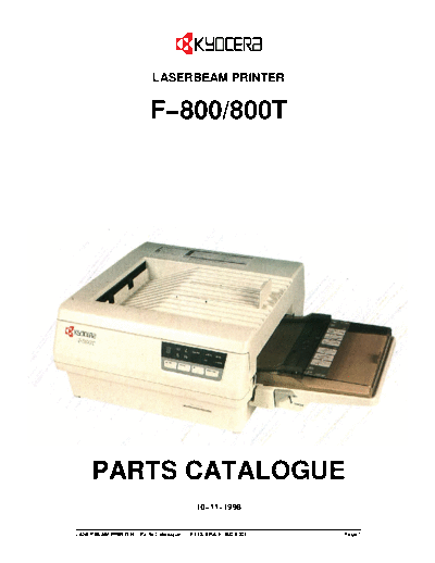 Kyocera Kyocera F-800 Parts Manual  Kyocera Kyocera F-800 Parts Manual.pdf