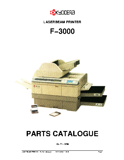Kyocera Kyocera F-3000 Parts Manual  Kyocera Kyocera F-3000 Parts Manual.pdf